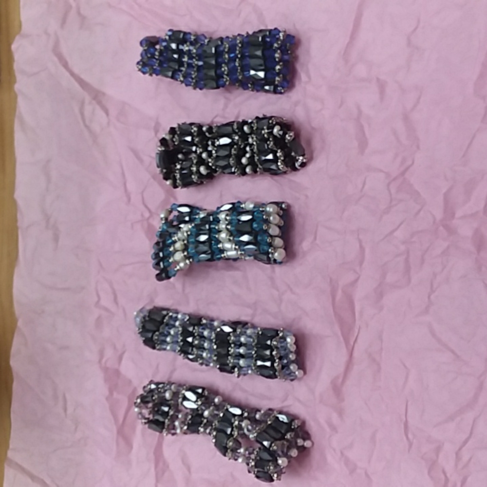 37 "  hermatite bracelet and necklace.  5 for one price.